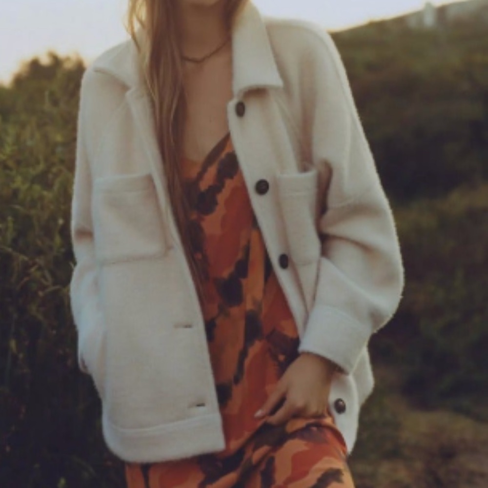Anthropologie charley cozy shirt jacket